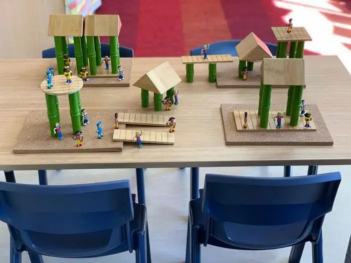 Classroom with natural learning materials